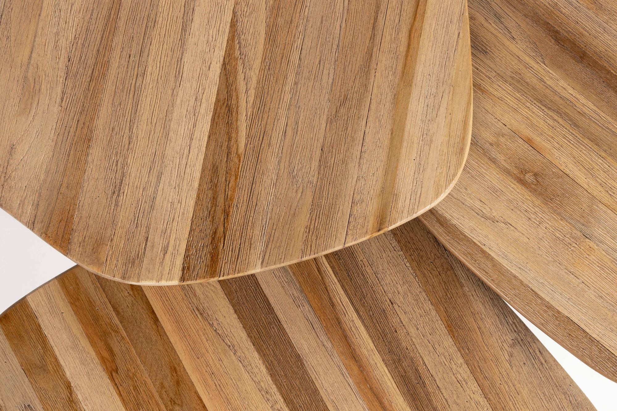 Set Of 3 Cuties Brown Wood Coffee Tables Nest